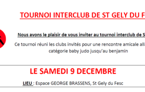Tournoi interclubs de St Gely du Fesc